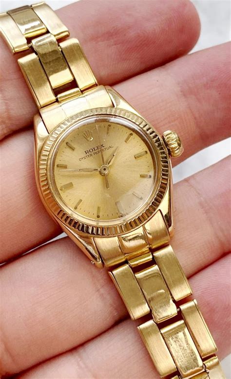 vintage womens gold rolex watch